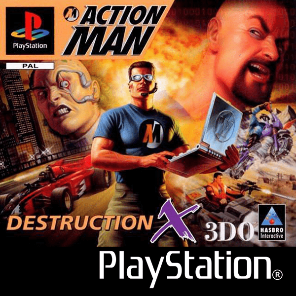 Action Man Destruction X box art for Playstation